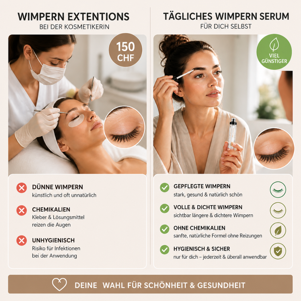 GrowLash - Spare mehre CHF 100 im Monat: Wimpernstudio-Ergebnisse für einen Bruchteil des Preises.