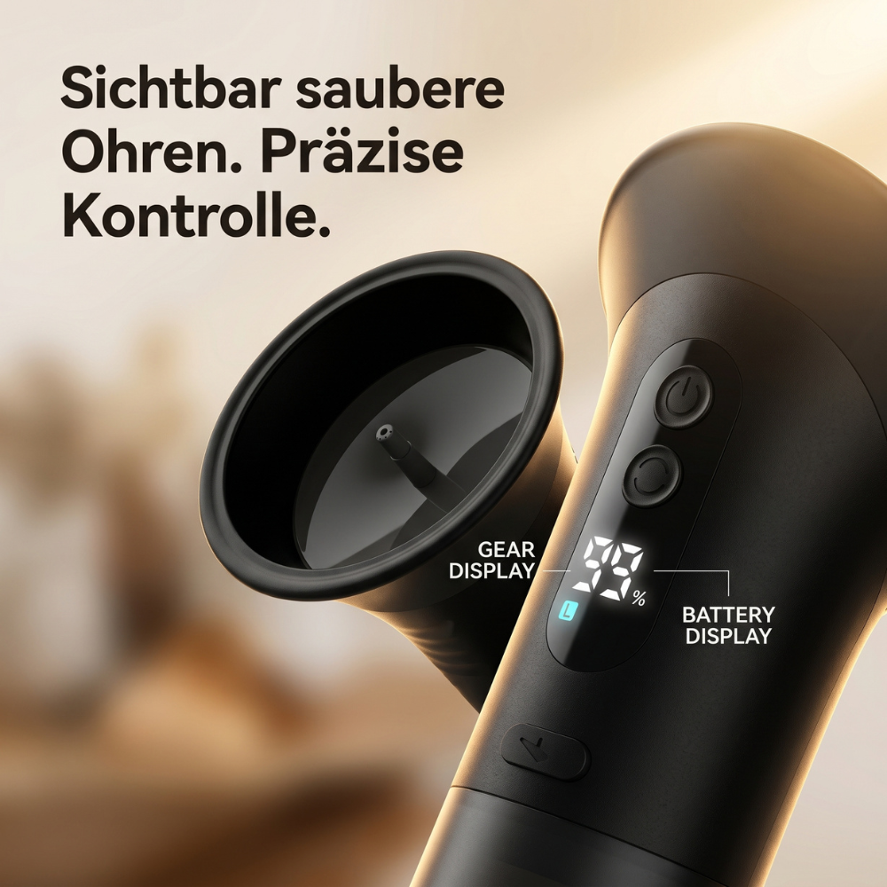 AuriFlow - Saubere Ohren ohne Verletzungen und Schmerzen.