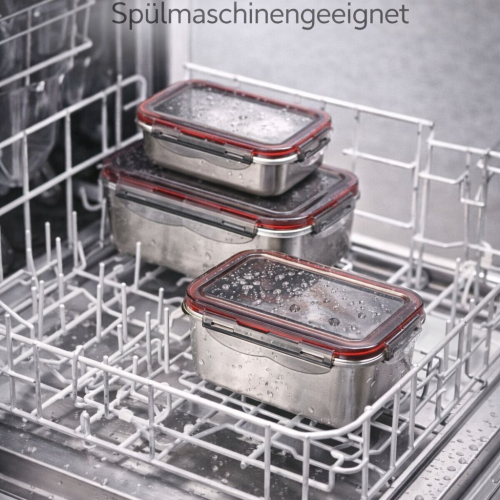 BentoBox - Edelstahl Lunchbox – auslaufsicher, mikrowellengeeignet