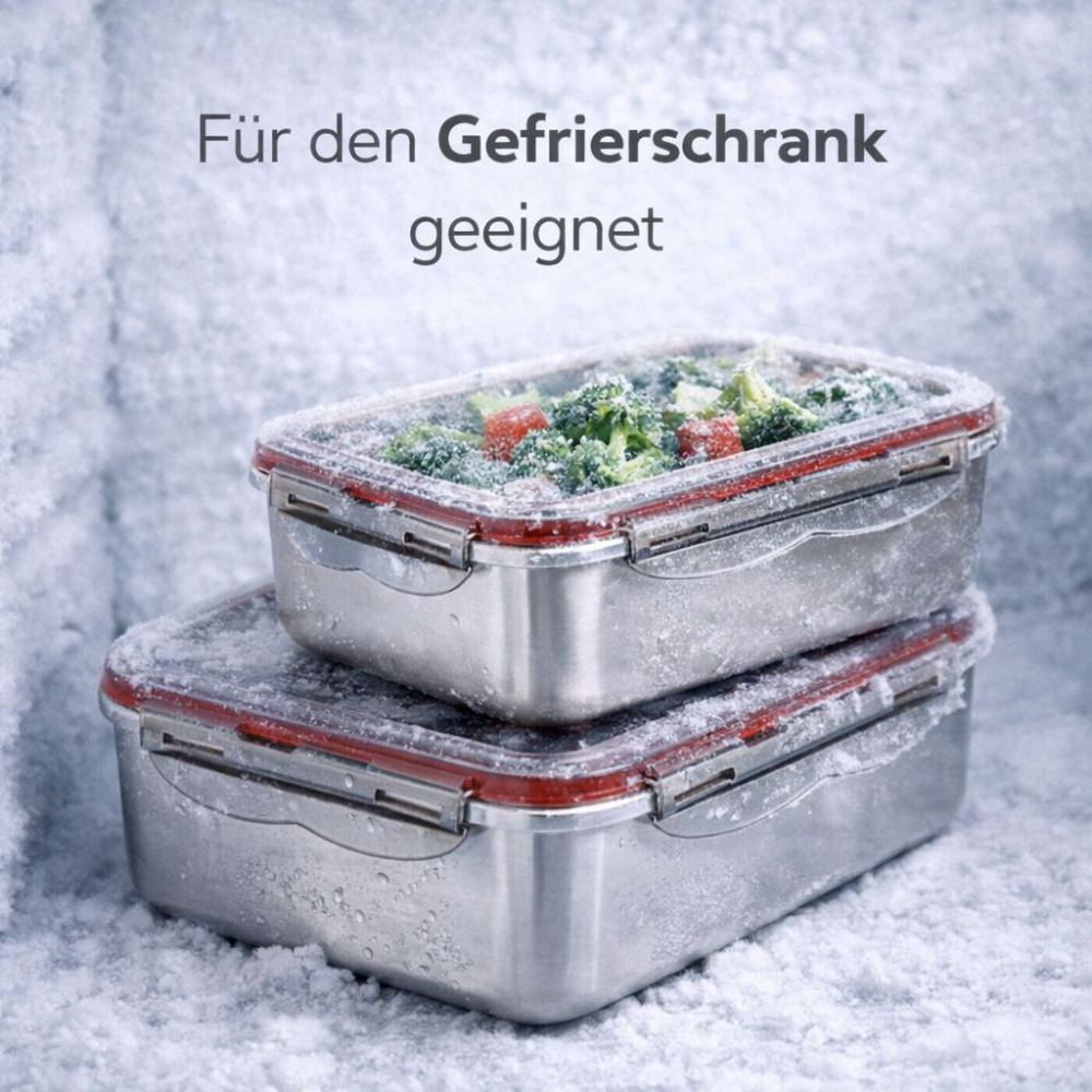 BentoBox - Edelstahl Lunchbox – auslaufsicher, mikrowellengeeignet