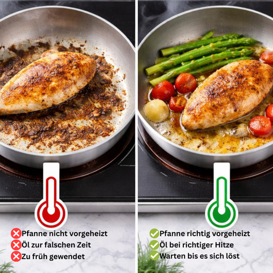 EssenSteel - Die hygienische Edelstahlpfanne für gesundes Braten