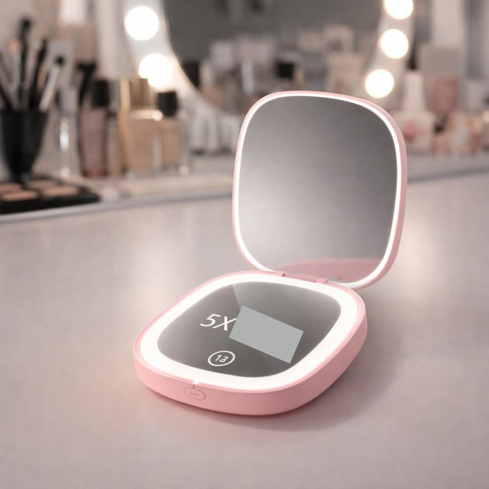 Glamirrorly - Das Minibeautylicht, das dich jederzeit perfekt strahlen lässt.