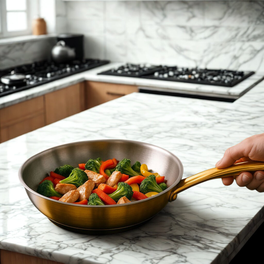 EssenSteel - Die hygienische Edelstahlpfanne für gesundes Braten