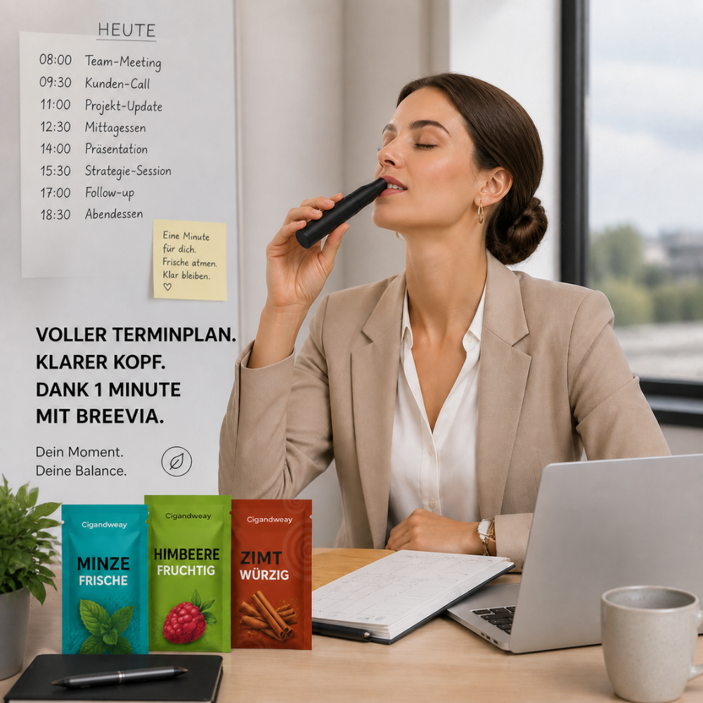 Breevia - Alter Griff, neuer Inhalt: dreh den Spiess um, Atem statt Ärger.