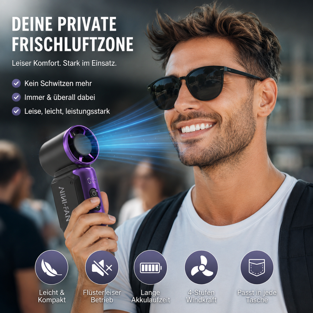 BreezeGo- Bleib cool, egal wohin dich der Tag führt.