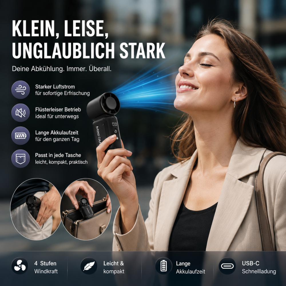 BreezeGo- Bleib cool, egal wohin dich der Tag führt.