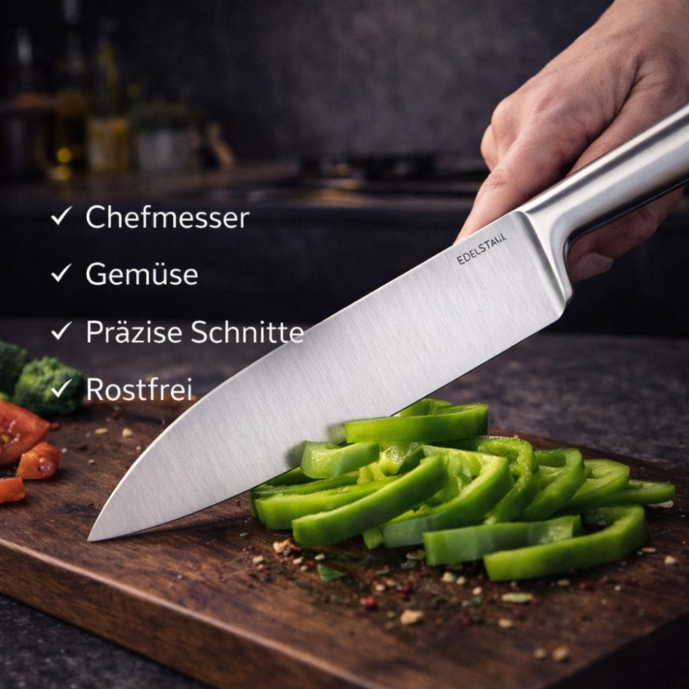 CheffInox - Küchenmesser Set 5-tlg.Chefmesser