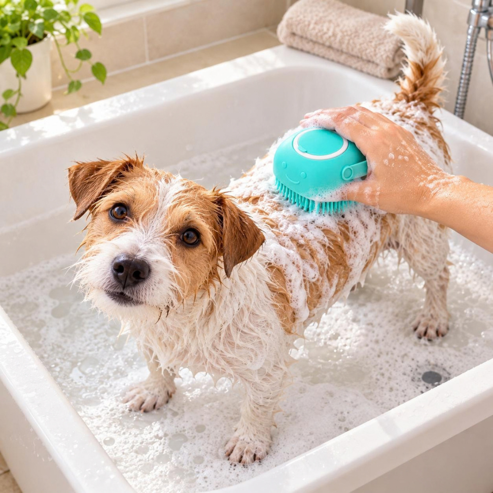 PawVelle – Aus stressigem Hundebad wird eine entspannende Fell-Massage mit Tiefenreinigung