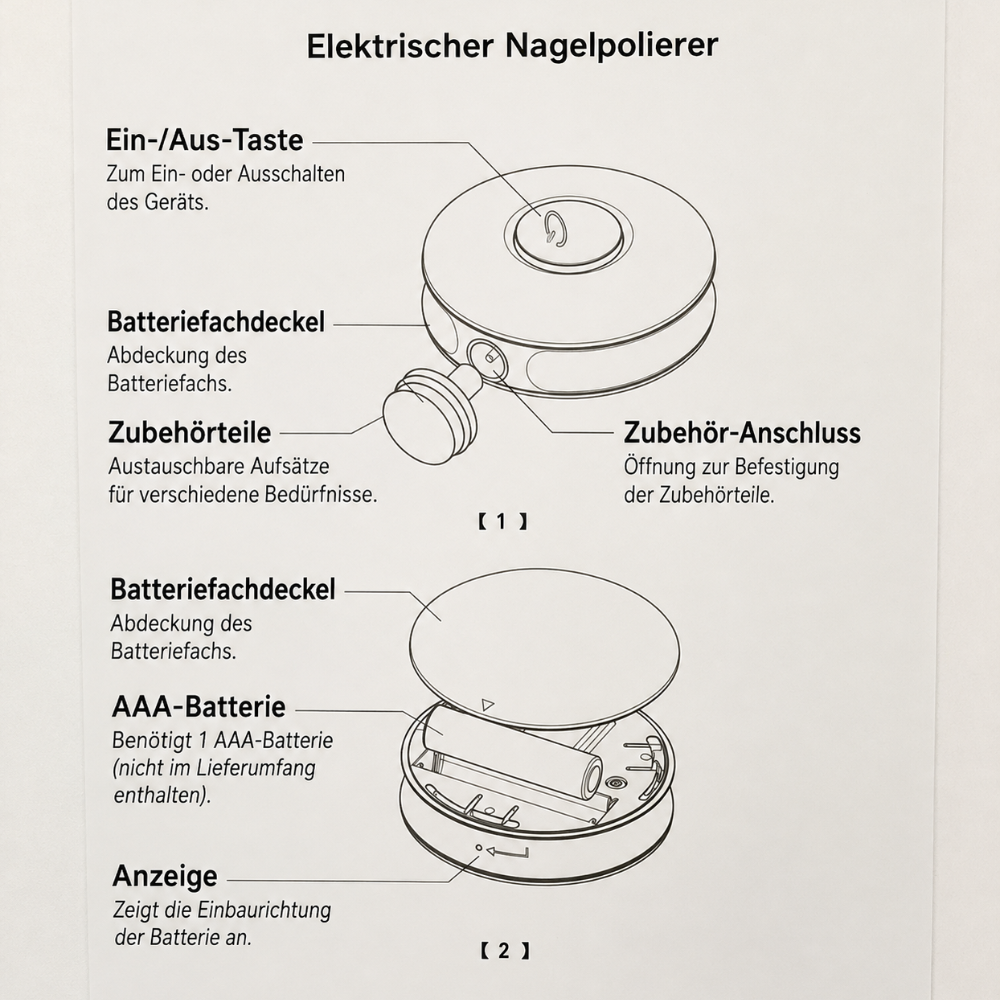 NaiLumi - Elektrische Babyfeile, die Nägel sanft kürzt, ohne Schnitte, ohne Tränen!