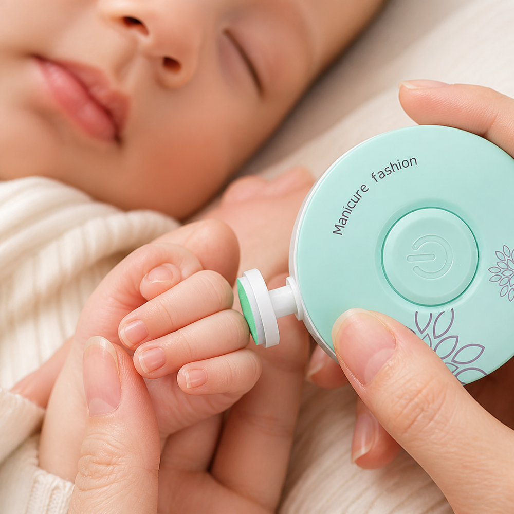 NaiLumi - Elektrische Babyfeile, die Nägel sanft kürzt, ohne Schnitte, ohne Tränen!