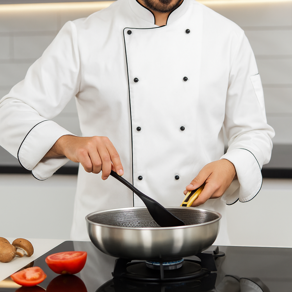 Primesteel - Schweizer vertrauen der 0% Mikroplastik Edelstahlbratpfanne