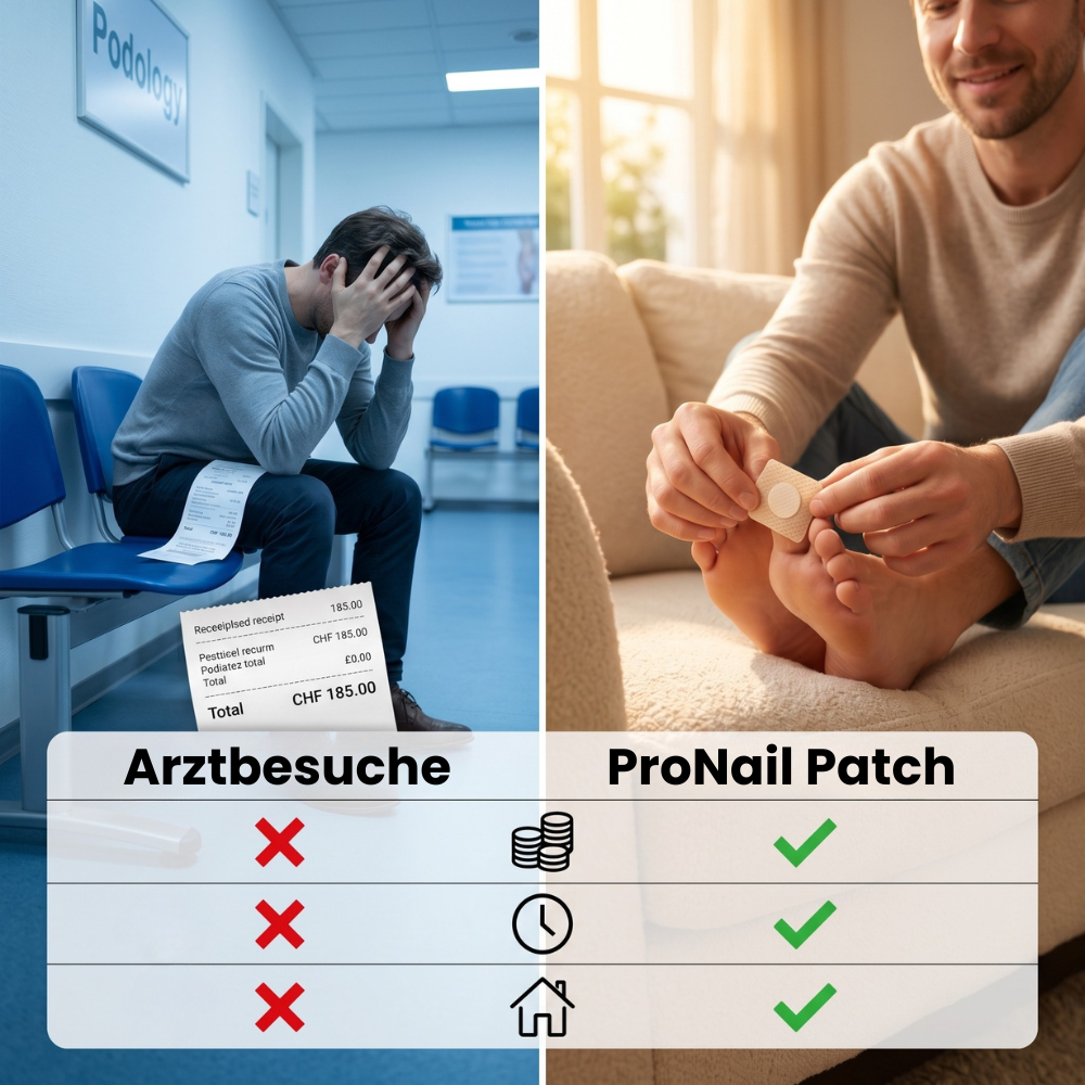 ProNail Patch - Schluss mit Druck und unangenehmen Nagelbeschwerden.