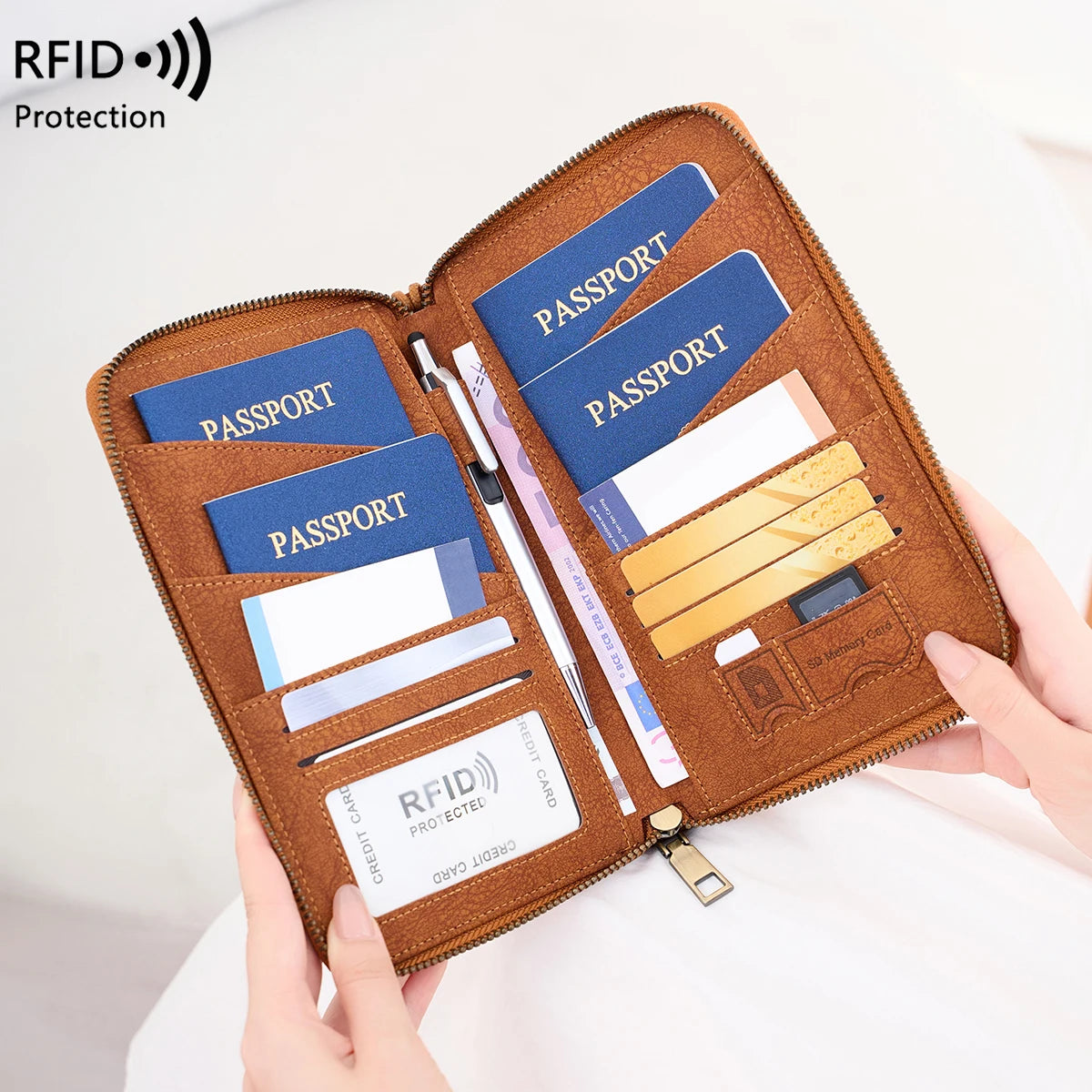 PassVault - Reise-Dokumentenmappe mit RFID-Schutz Alles für deine Reise .