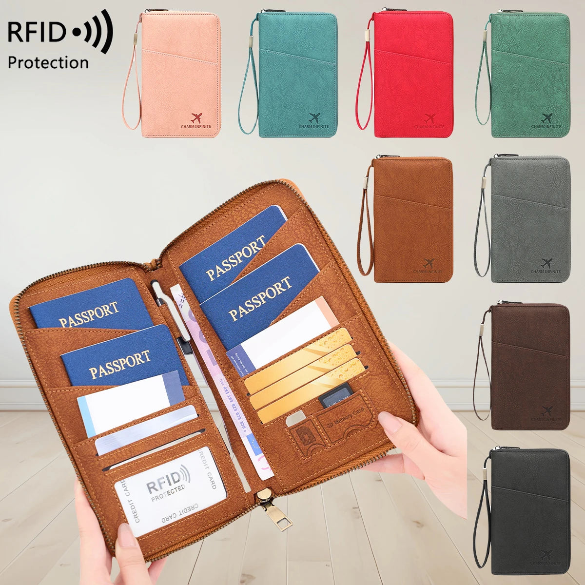 PassVault - Reise-Dokumentenmappe mit RFID-Schutz Alles für deine Reise .
