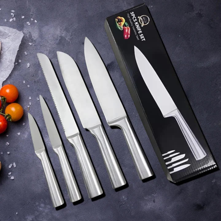 CheffInox - Küchenmesser Set 5-tlg.Chefmesser