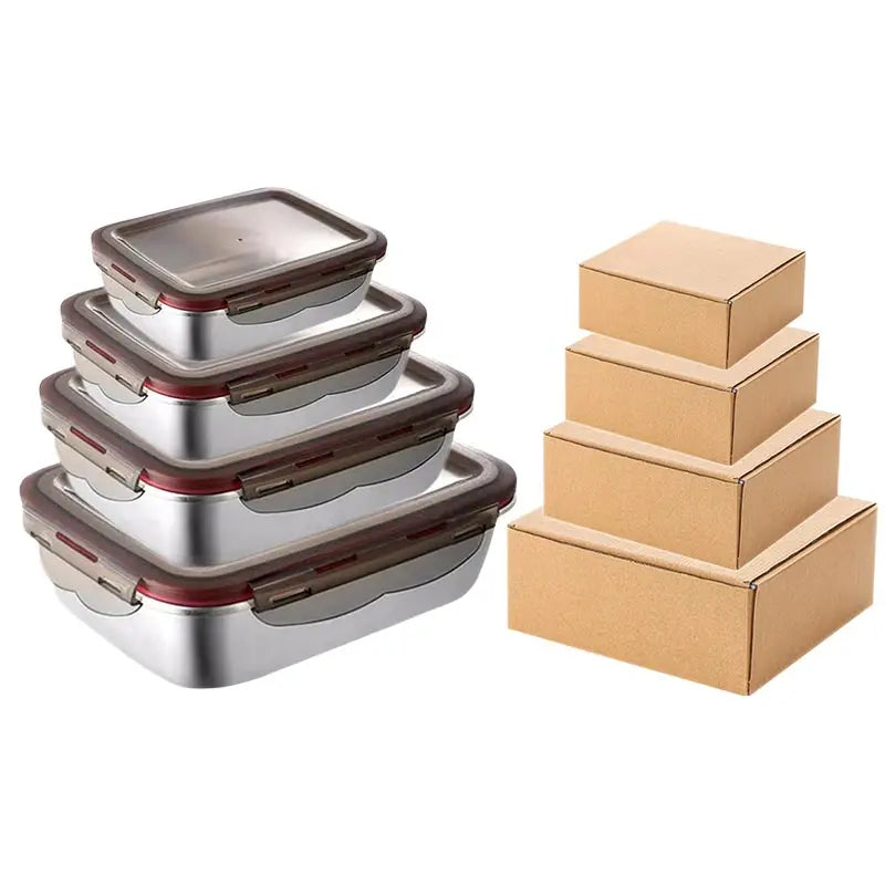 BentoBox - Edelstahl Lunchbox – auslaufsicher, mikrowellengeeignet