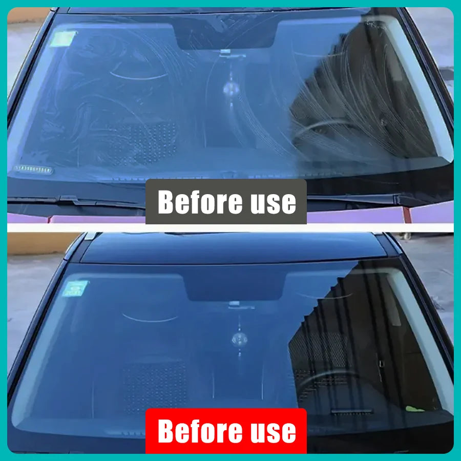 Ryekew Car glass oil film remover paste car glass film remover clear view hydrophobic windshield car window waterproofing agent