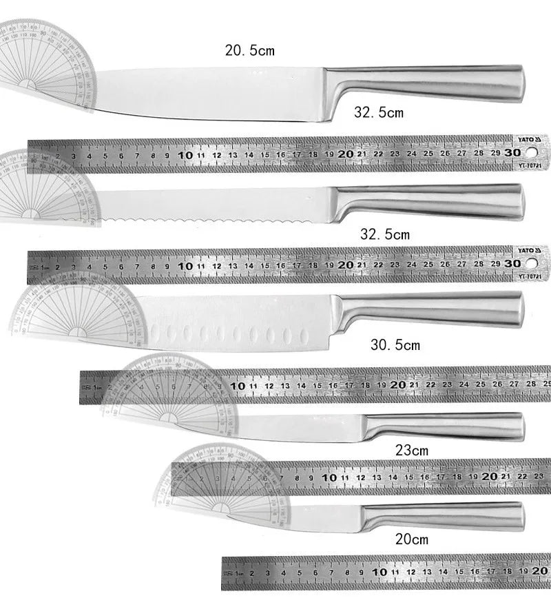 CheffInox - Küchenmesser Set 5-tlg.Chefmesser
