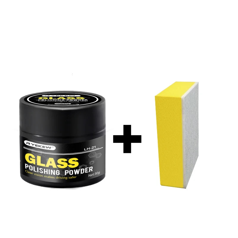 Ryekew Car glass oil film remover paste car glass film remover clear view hydrophobic windshield car window waterproofing agent