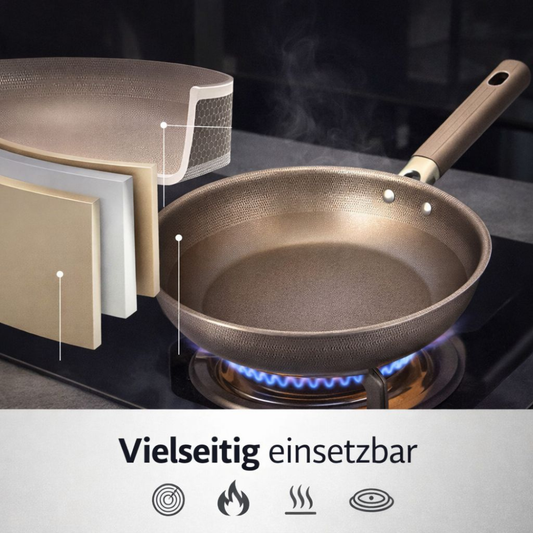 UltraGlide - Braten mit Vertrauen ohne Teflon und ohne Mikroplastik.