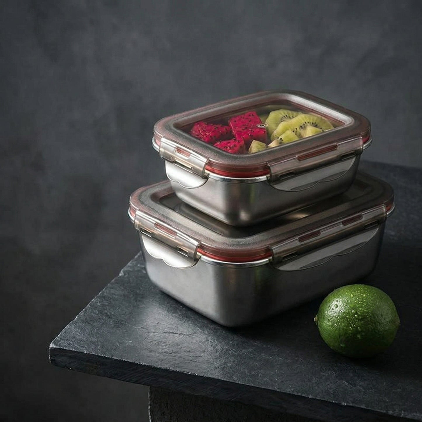 BentoBox - Edelstahl Lunchbox – auslaufsicher, mikrowellengeeignet