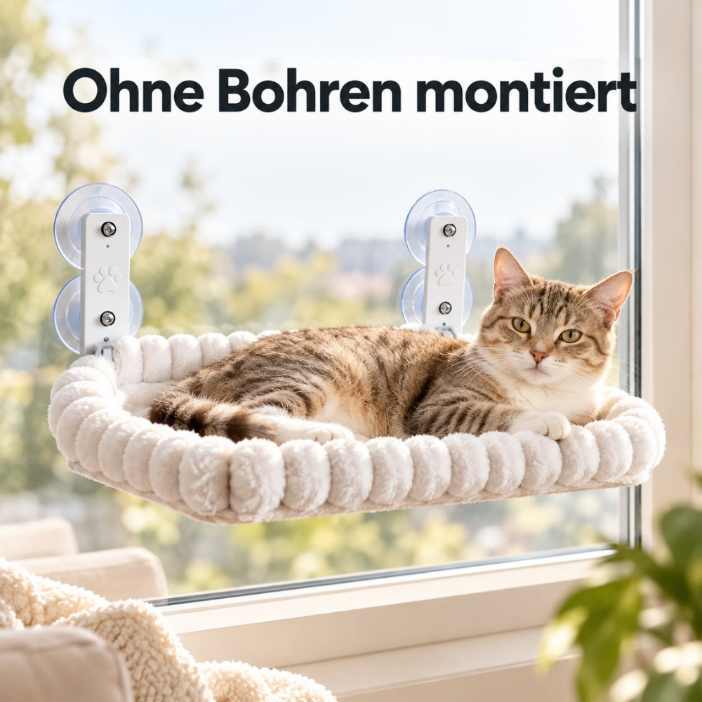 Katzenblick-Fensterliege – bequemer Ruheplatz mit Aussicht